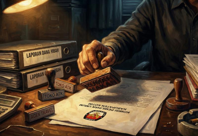 Skandal Hibah Pilkada KPU Kotim: Dokumen Fiktif, Stempel Diduga Palsu, Pola Lama yang Berulang