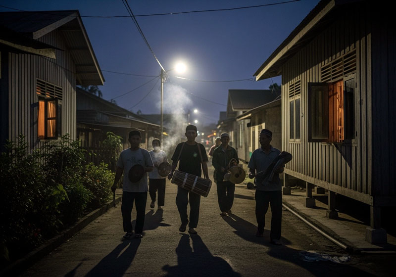 Menjaga Ramadan di Kotim: THM Tutup, Warung Tertirai, Bagarakan Sahur Diatur Waktu