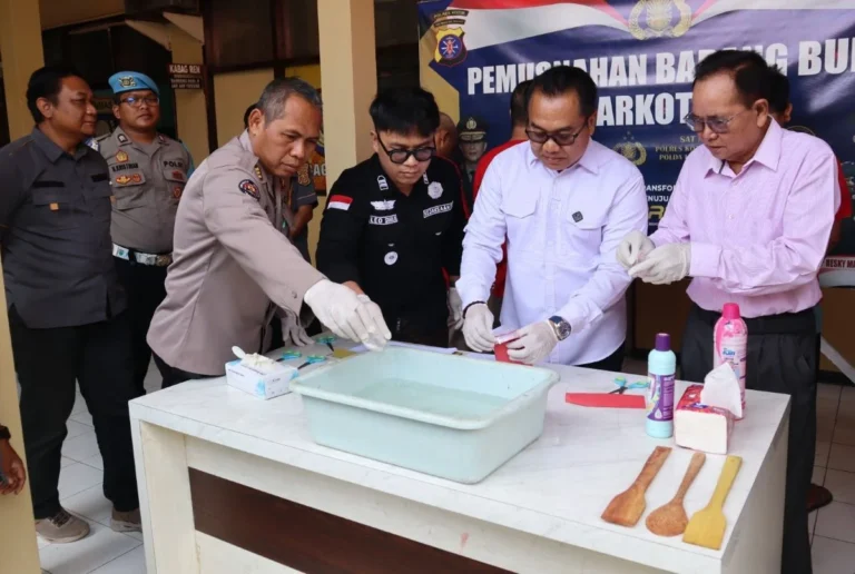 Sabu Rp335 Juta Dimusnahkan, Tren Peredaran di Kotim Masih Tinggi