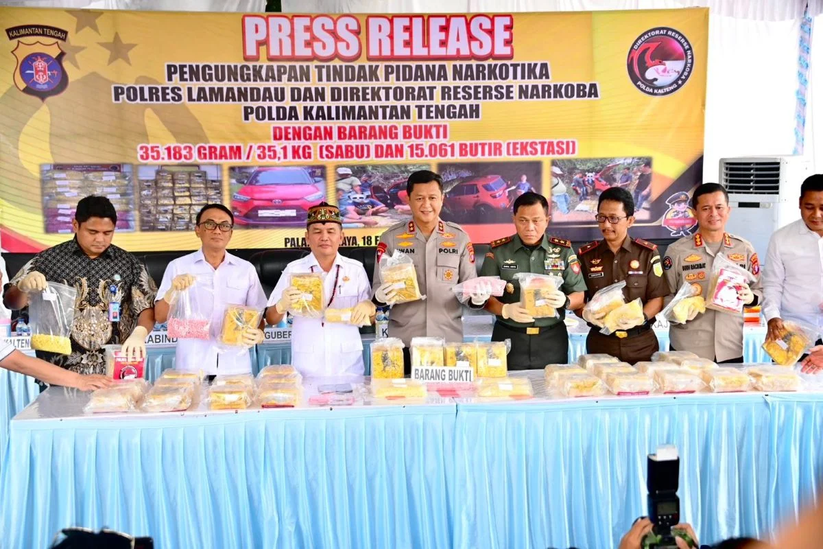 Operasi Belasan Jam di Jalur Emas Sindikat Narkoba Kalimantan, Polisi Amankan Sabu Puluhan Kilogram