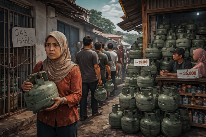 Pangkalan Habis, Eceran Menumpuk, Ada Apa dengan Distribusi LPG 3 Kg di Sampit?