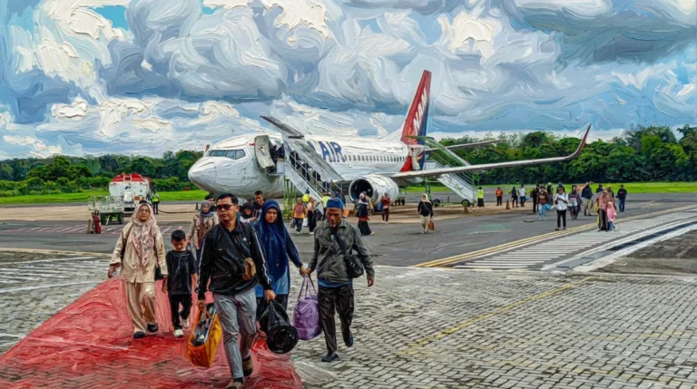 Tren Angkutan Penumpang Pesawat Naik 25,6 Persen, Posko Angkutan Lebaran di Bandara Sampit Berjalan Lancar