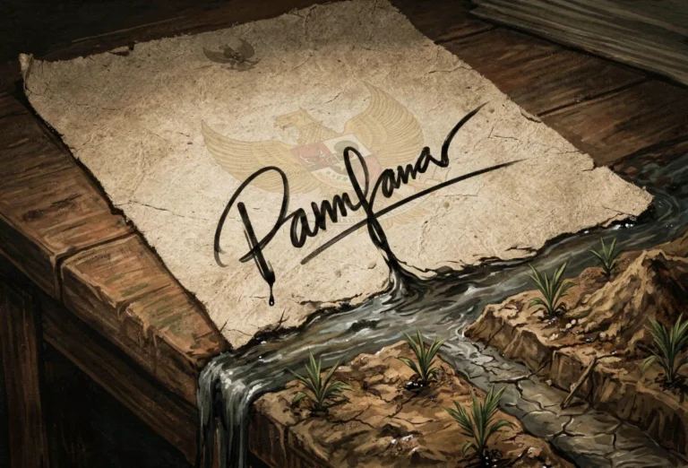 Editorial: Jejak Tanda Tangan yang Lebih Berbahaya dari Alat Berat