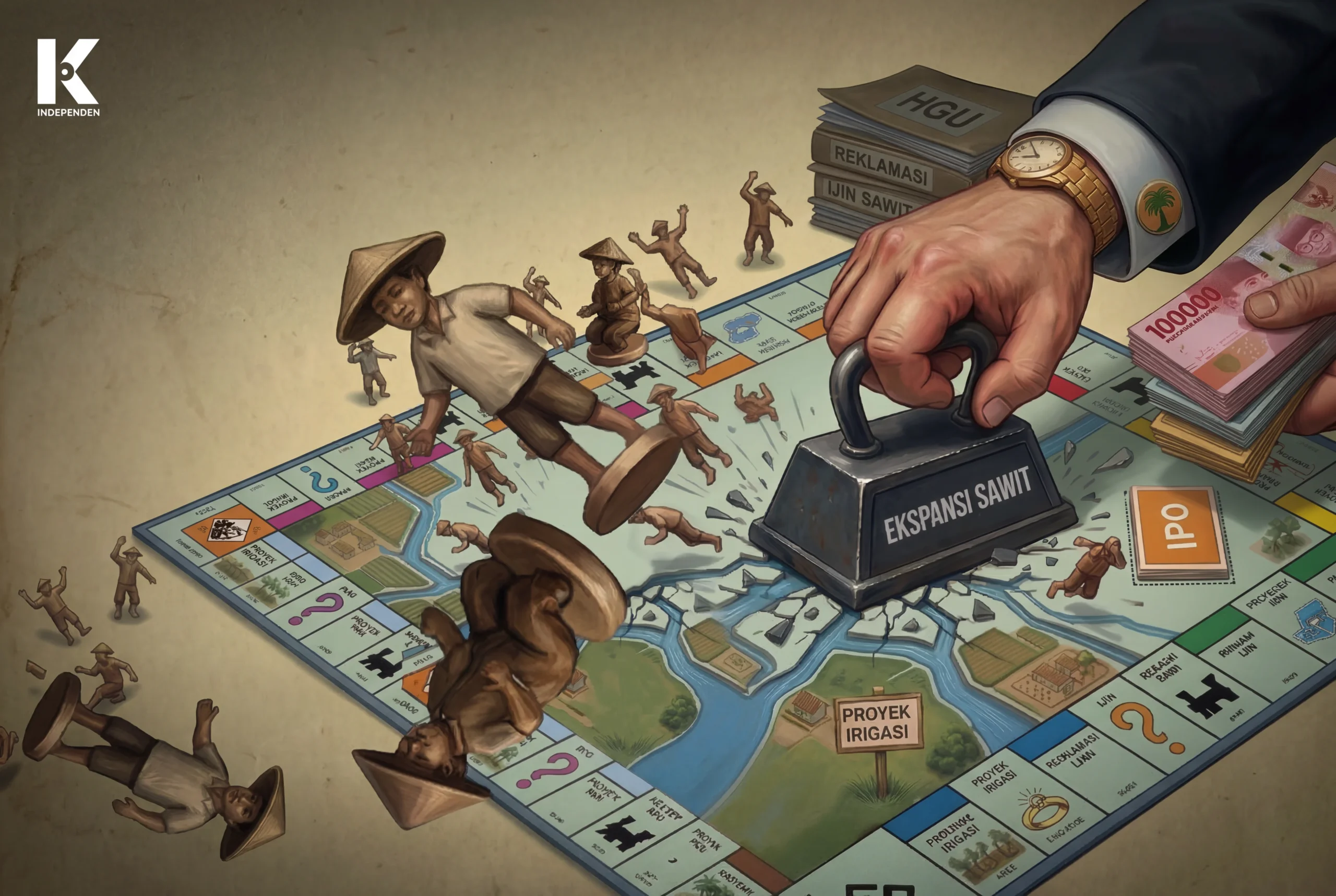 Membongkar Ruang Gelap Konflik: Operasi Pengepungan Sawit di Irigasi Danau Lentang