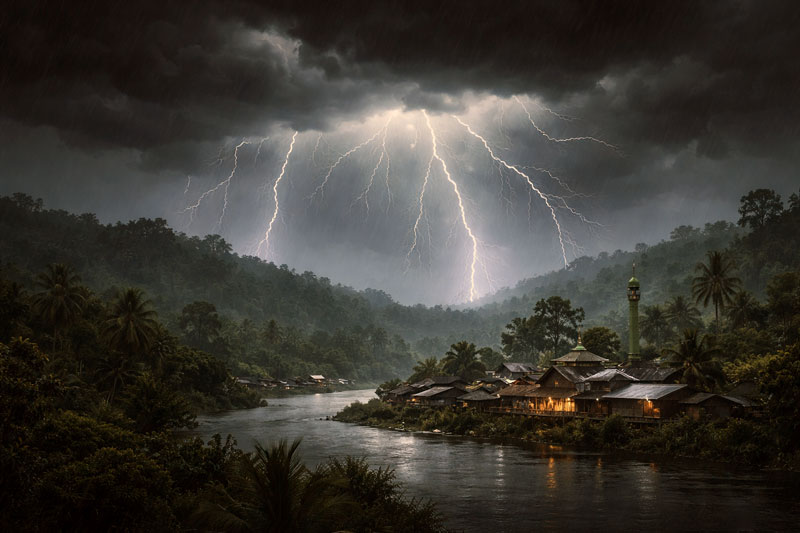 Langit Kalteng Sedang Tak Menentu, MJO Aktif, Waspada Hujan Lebat Hingga 14 Maret