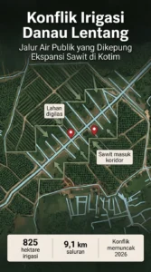 Serial Investigasi Konflik Irigasi Danau Lentang, Ketika Ekspansi Sawit Mengepung Urat Nadi Pertanian Rakyat