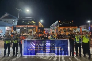Pastikan Keamanan Penumpang, Dishub Kotim Lakukan Ram Check dan Wajibkan Sopir Bus Lakukan Tes Urine