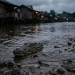 Air Pasang Meninggi, Buaya Kian Mendekat ke Permukiman Warga