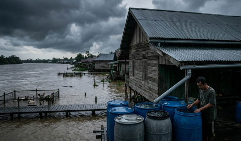 Panen Air di Tengah Kepungan Cumulonimbus: Strategi ‘Lari’ BPBD Kotim Hadapi Kemarau Panjang