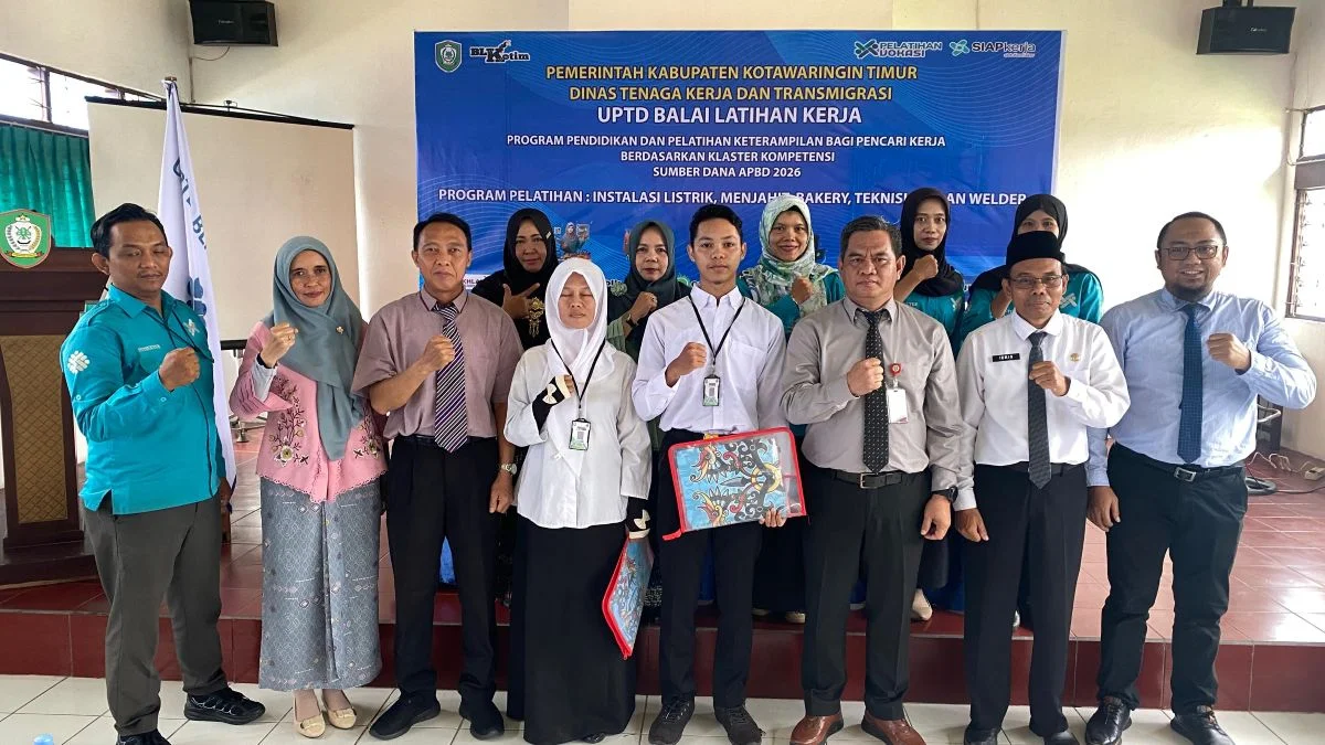 Cetak SDM Siap Kerja, BLK Kotim Latih 80 Pencari Kerja di Lima Kejuruan