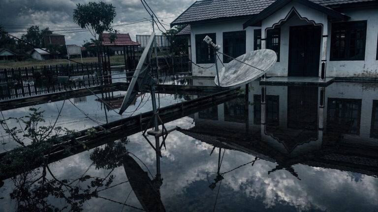 Banjir Jadi Rutinitas, Kantor Kecamatan Pulau Hanaut Ikut Terendam, Pelayanan Publik Terganggu