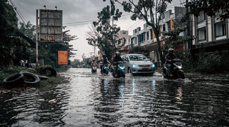 Ritual Genangan yang Melelahkan: Sampai Kapan Sampit Bertahan dengan Drainase ‘Seadanya’?