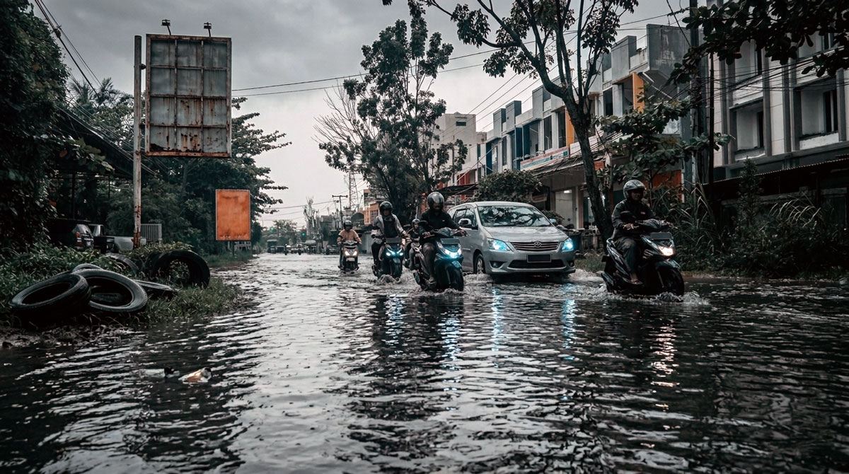 Ritual Genangan yang Melelahkan: Sampai Kapan Sampit Bertahan dengan Drainase ‘Seadanya’?