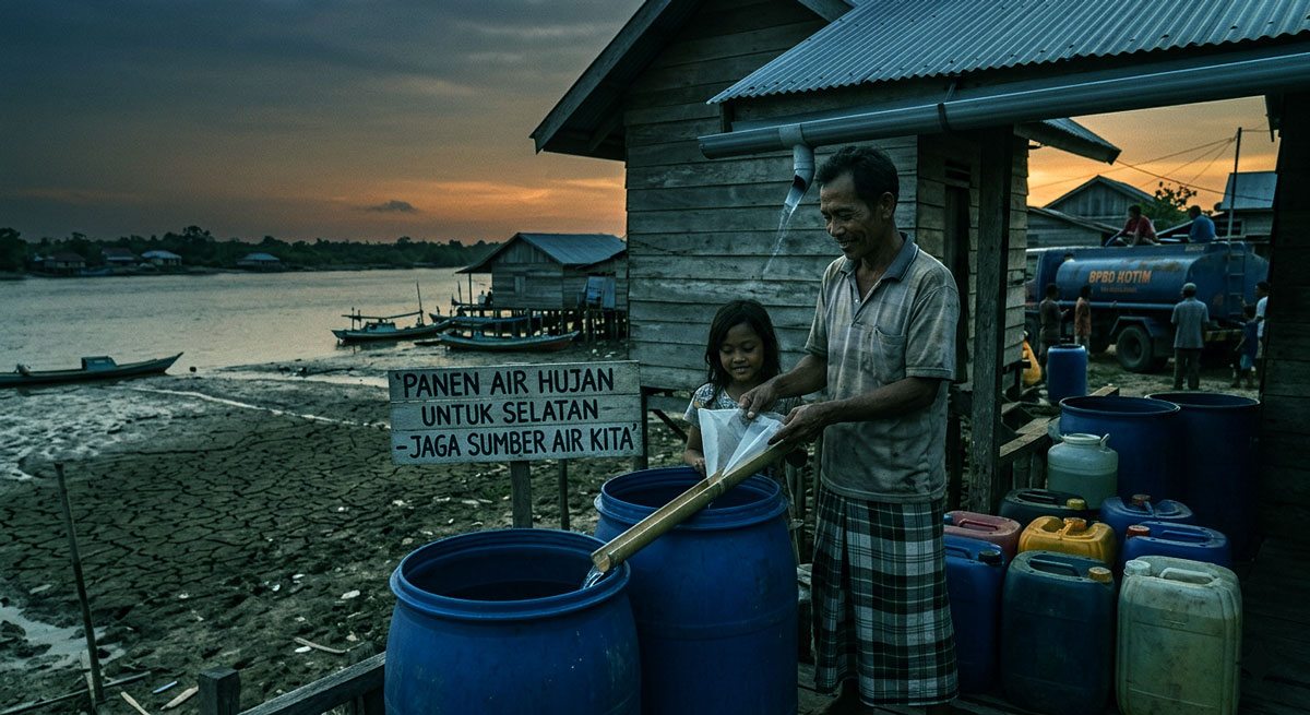 Ancaman Ganda di Selatan Kotim: Saat Sungai Menawar dan Sumur Mengering