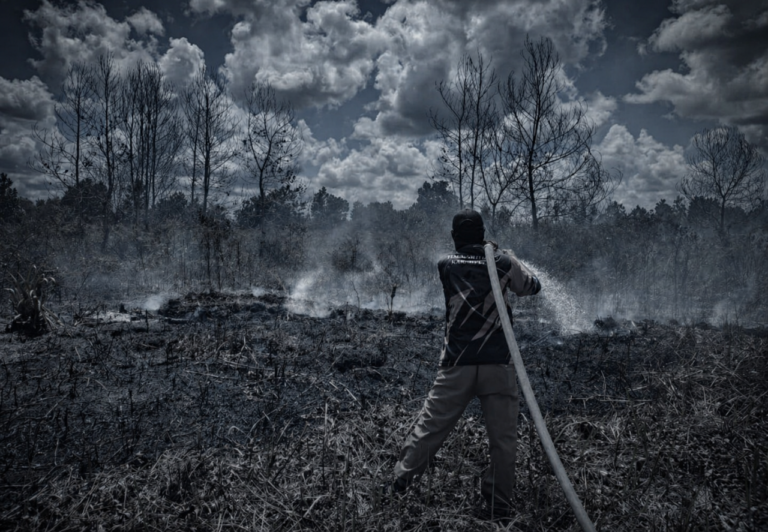 Gambut Sampit Mulai ‘Haus’, Dua Titik Api Muncul Serentak