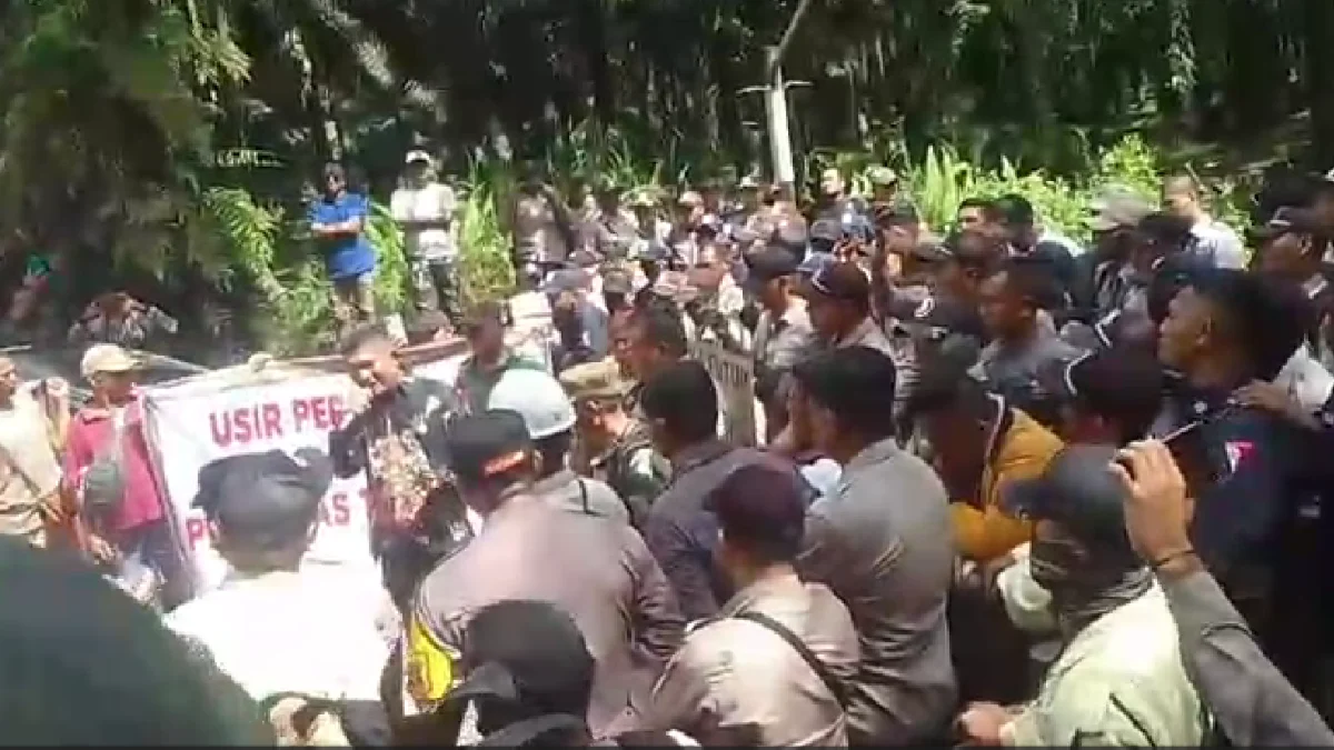 Aksi Ratusan Warga Dayak: Sekuriti Tapian Nadenggan Tinggalkan Lokasi Sengketa Desa Pantap
