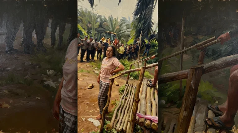 Benturan di Desa Pantap Kotim: Lengkingan Perempuan Melawan ”Tembok” Seragam