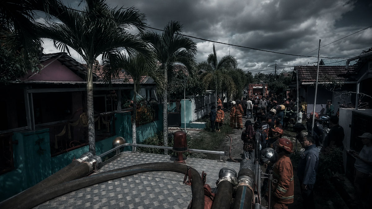 Rumah Jarang Dihuni di Baamang Barat Terbakar, Instalasi Listrik Jadi Sorotan