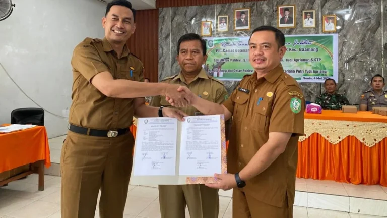 Yudi Aprianur Jadi Plt Camat Baamang, Prioritaskan Mitigasi Banjir Berbasis Warga
