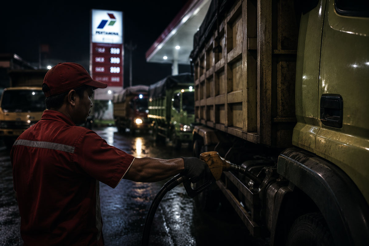 Panas! Keributan Sopir di SPBU Samuda  Antre Solar Serasa Uji Nyawa, Ada Bau Amis “Jalur Cepat”?  