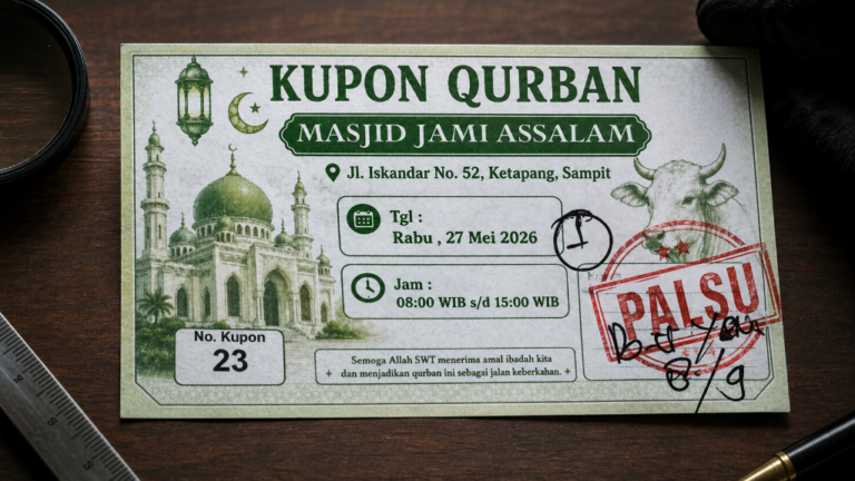 Eksploitasi Momentum Sakral, Sindikat Kupon Kurban Palsu Gentayangan di Sampit, Belasan Warga Tertipu
