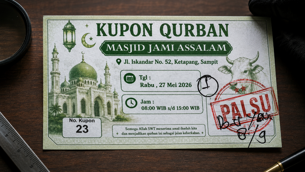 Eksploitasi Momentum Sakral, Sindikat Kupon Kurban Palsu Gentayangan di Sampit, Belasan Warga Tertipu