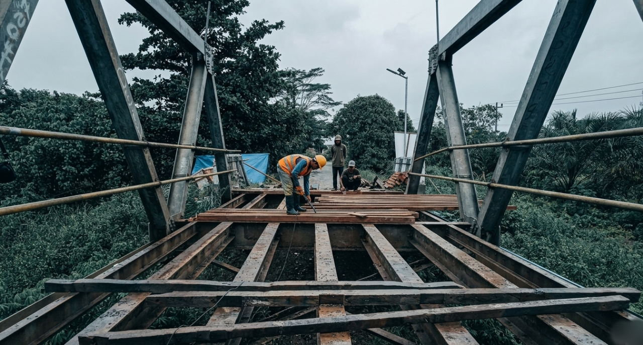 Mahalnya Harga Sebuah Tambal Sulam: Ratusan Ulin Baru Hanya untuk Jembatan Berumur Setahun