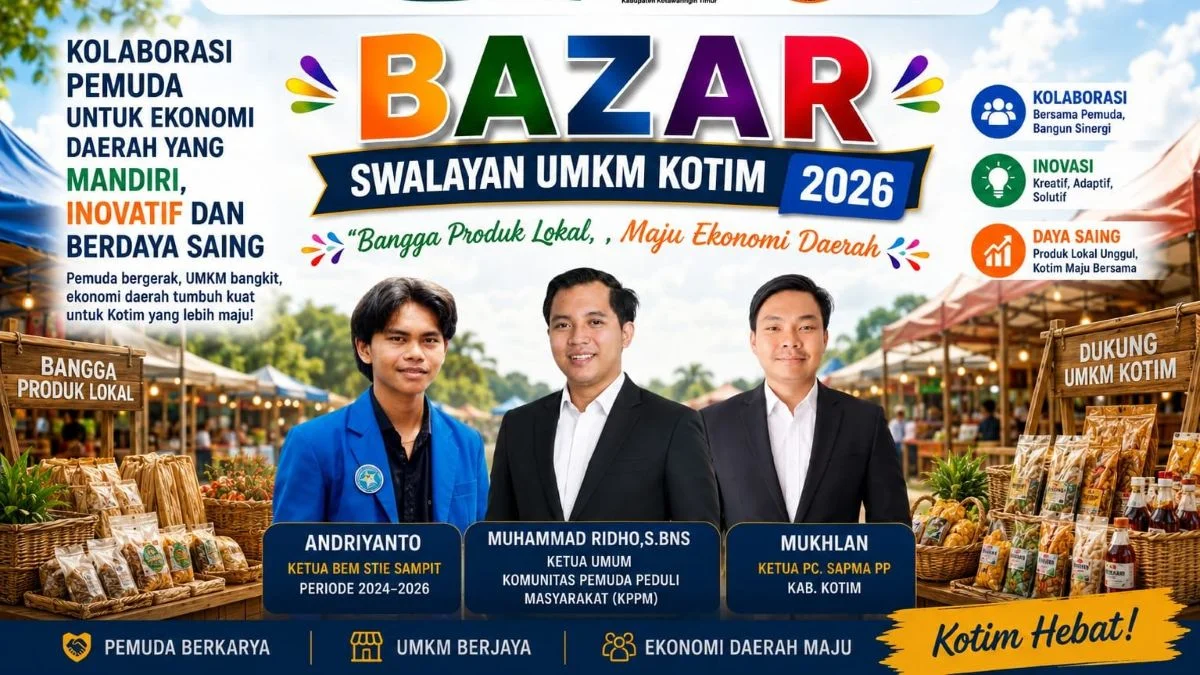 Bazar Dua Wajah Kotim: Ketika Pemuda Menolak Jadi Penonton Pembangunan