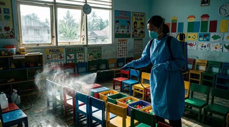 Lonceng Bahaya Flu Singapura Mengintai Anak-Anak Kotim
