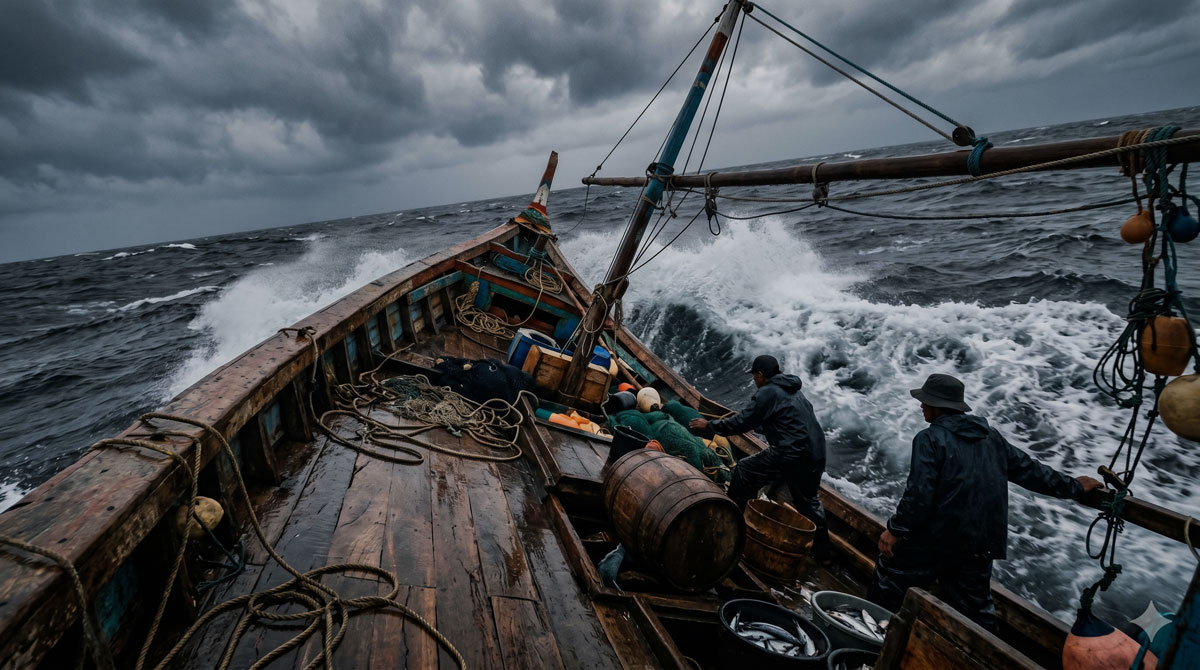 Laut Kalteng Siaga Angin Gusty