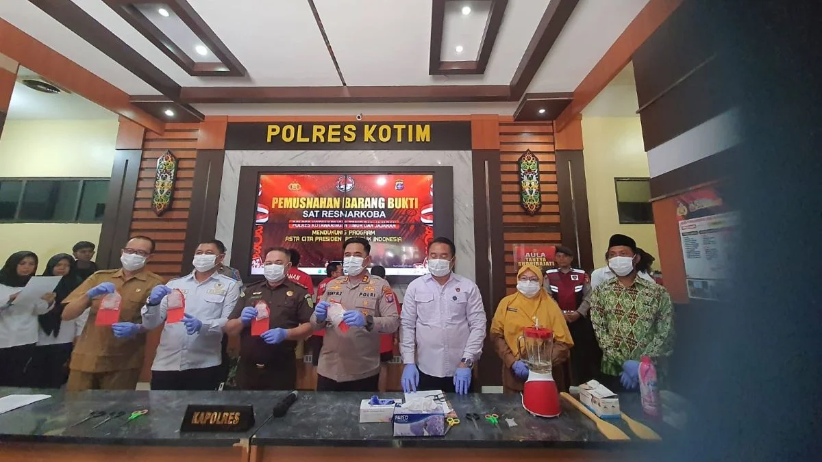 Nilai Kejahatan di Kotim Tembus Rp5,67 Miliar, Perkara Pencurian dan Sabu Mendominasi