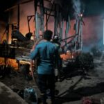 Hanya Lima Belas Menit Ditinggal Silaturahmi, Rumah Kayu Warga Bejarum Ludes Terpanggang Rata Tanah Diduga Api Muncul dari Dapur