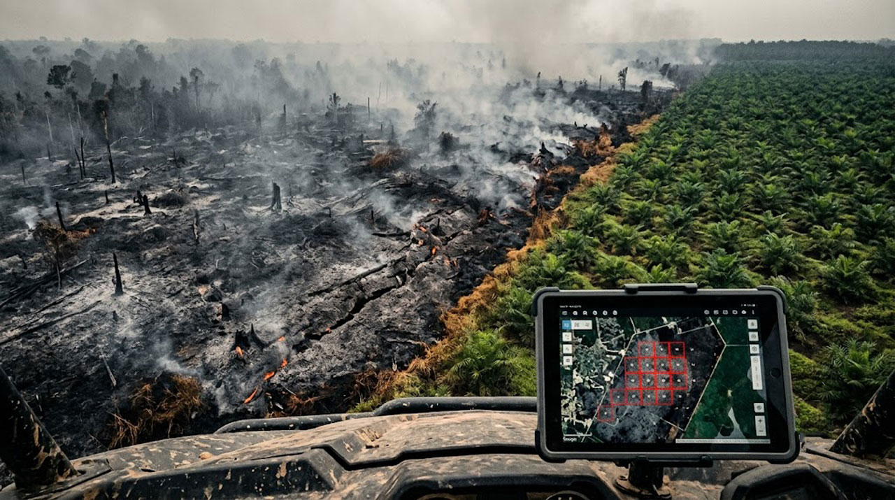 Anomali Kritis Karhutla Kotim Hanya Empat Belas Hotspot Parenggean Kebobolan Empat Puluh Satu Hektare Lahan Terbakar