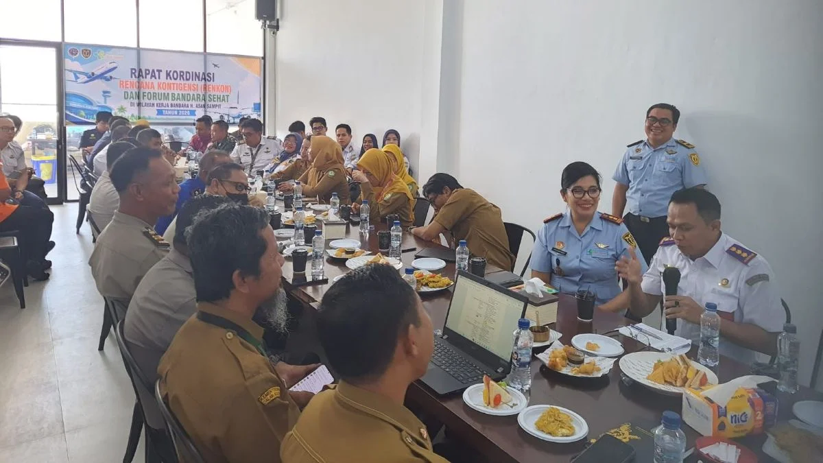 Antisipasi Wabah dan Kabut Asap, Bandara Haji Asan Sampit Siapkan Rencana Kontingensi Wujudkan Bandara Sehat 2028