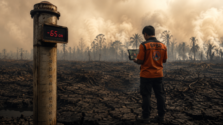 BPBD Kotim Tertahan Parameter Kualitas Udara Kenaikan Status Darurat Karhutla Masih Menggantung Meski Lima Puluh Sembilan Hotspot Menyala Sehari