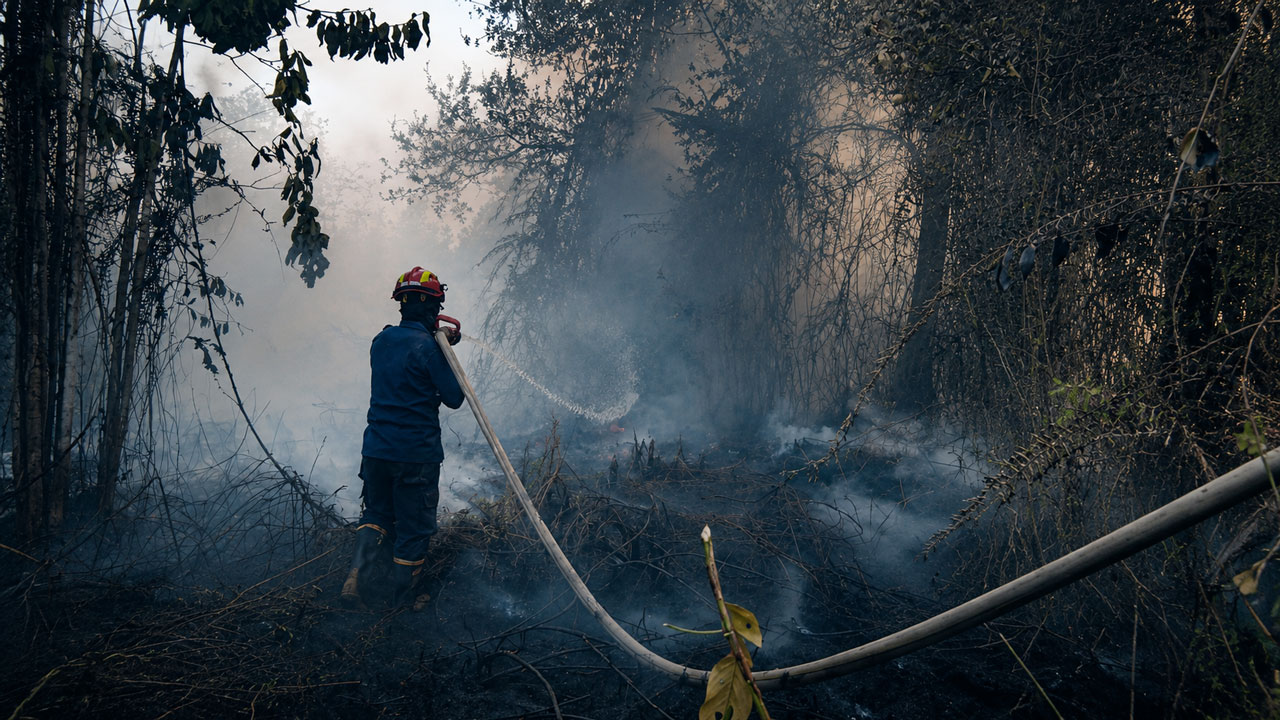 Diduga Dibakar Sengaja, Karhutla Kembali Muncul di Belakang Permukiman Wengga Metropolitan