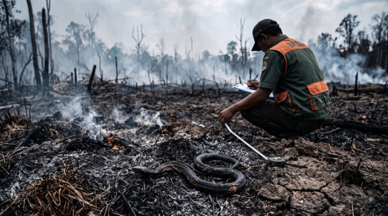 Karhutla Tak Berhenti Membakar Lahan, Rantai Ekosistem Kotim Ikut Terputus