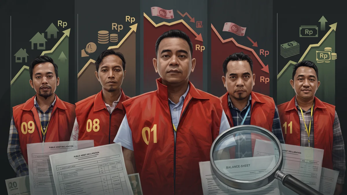 Anomali LHKPN Tersangka KPU Kotim: Harta Tiga Anggota Melonjak, Aset Sang Ketua Justru Menyusut