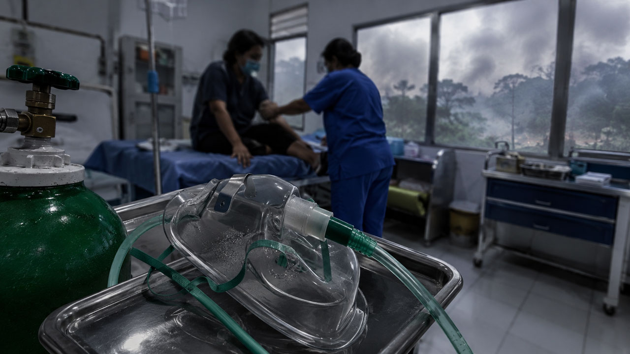Kabut Asap Gambut Gerogoti Paru-Paru Warga, Dinkes Kotim Siagakan Oksigen Gratis di 21 Puskesmas