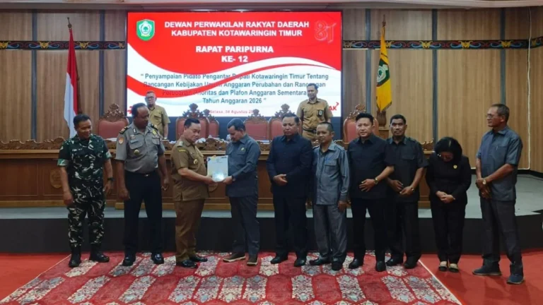 APBD Perubahan Tak Bergeser, Bupati Kotim Ajukan KUPA-PPAS 2026 dengan Postur Anggaran Tetap Rp1,94 Triliun
