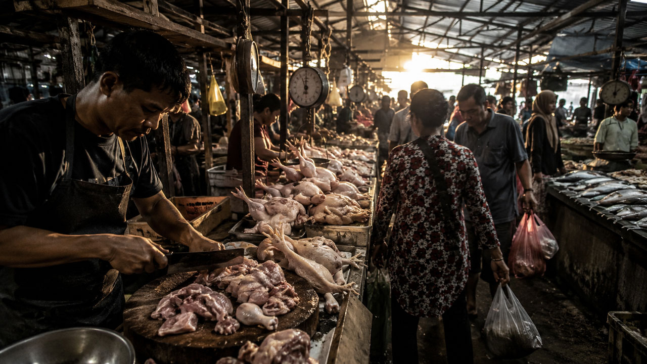 Daging Ayam Ras Penyumbang Inflasi Terbesar Sampit Juli 2026, Disusul Bensin dan Ikan