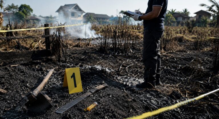 Sengaja Bakar Lahan hingga Merembet ke Pekarangan Warga, Buruh Tani di Sampit Diringkus Polisi