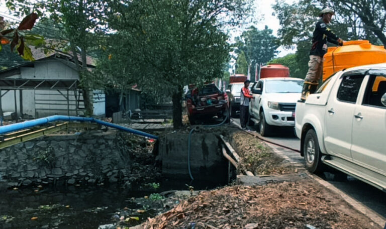 Embung Mengering dan Pemadam Kewalahan, Armada OPD di Kotim Berburu Air
