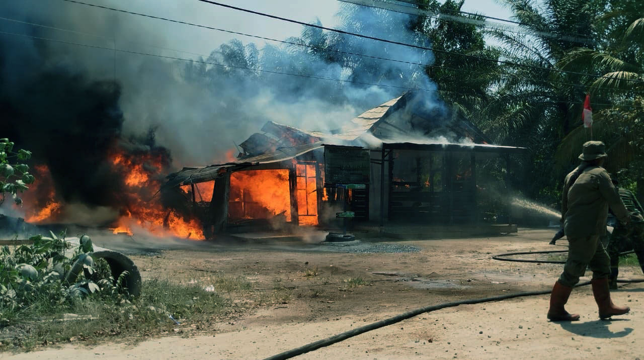 Api Tak Lagi Berhenti di Lahan, 8 Bangunan Terbakar di Kotim