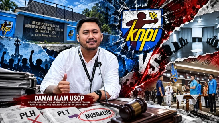 Soroti Kejanggalan Surat Plh, Damai Usop: KNPI Kalteng Bukan Milik Ketua