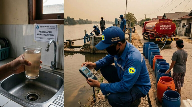 Intrusi Air Laut Kian Masuk, Air Perumdam di Samuda Hingga Ketapang Terasa Asin