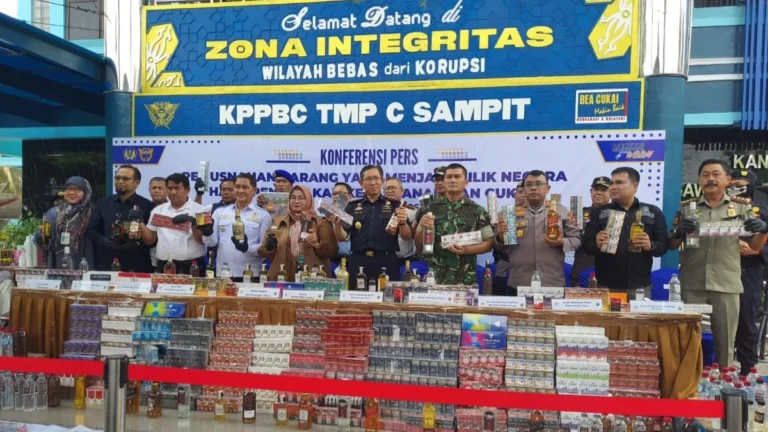 Paling Rawan di Kalteng, Peredaran Rokok dan Miras Ilegal di Kotim Capai 68,66 Persen