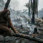 Hutan Terbakar, Orangutan Terdesak Jadi “Pengungsi Karhutla” di Kebun Warga Kotim dan Seruyan