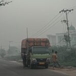 Hari Ini Asap Menggila di Sampit, ISPU Tembus 763, Jarak Pandang Cuma 100 Meter