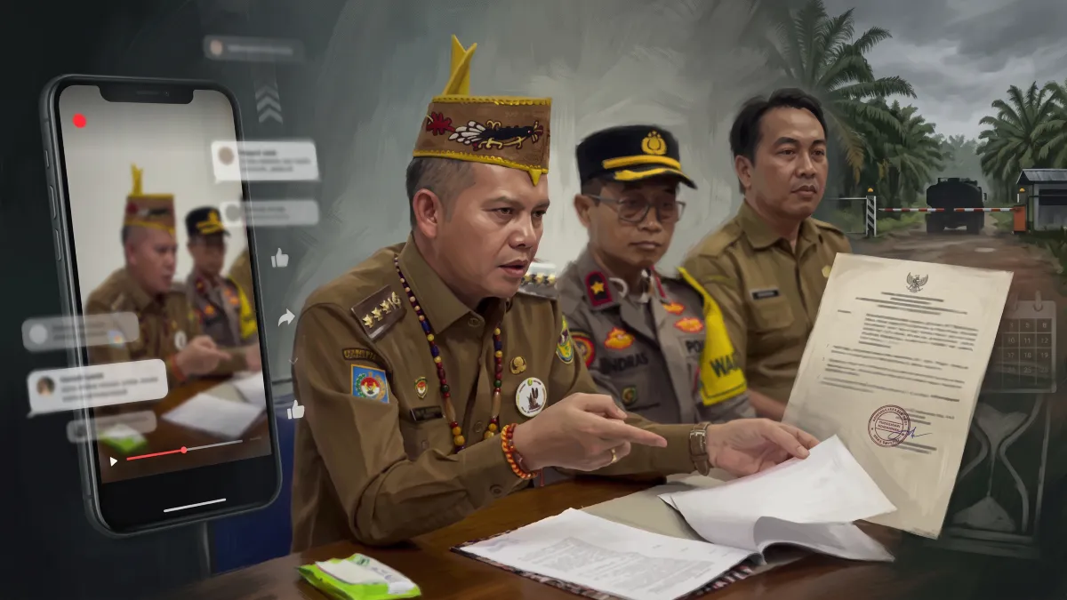 Kamera, Roll, Sanksi: Menguji Tudingan Akting Bupati Gumas Sikat Perusahaan